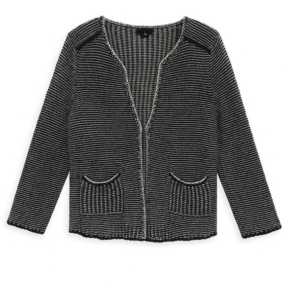 H&M knit blazer with silver chain lining - Picture 1 of 8